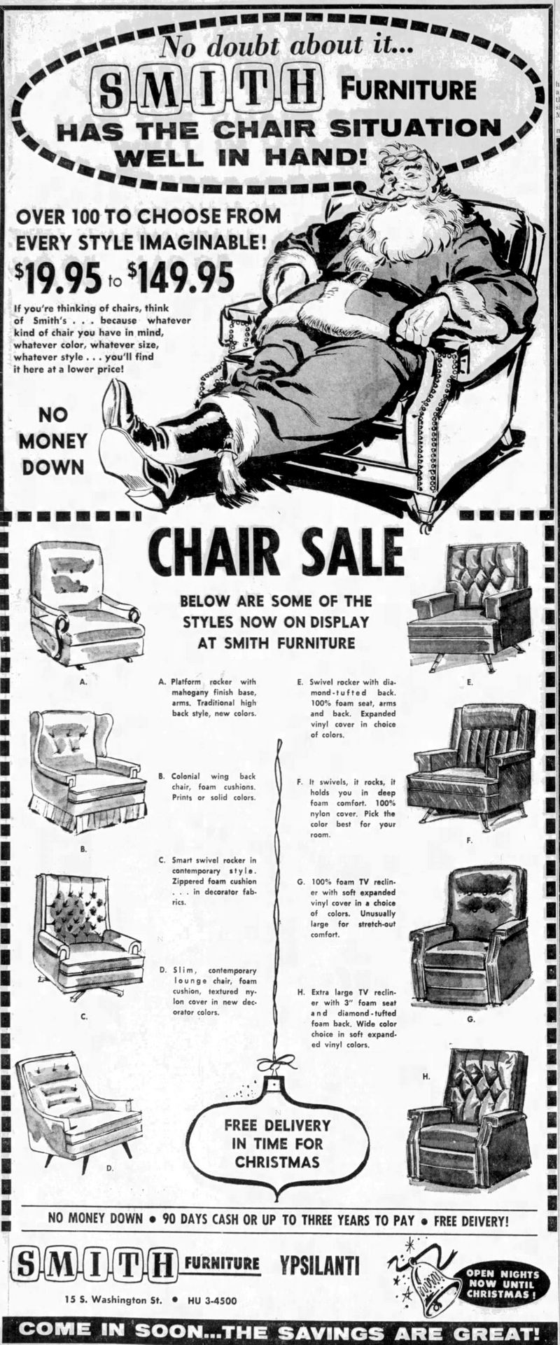 Smith Furniture - Dec 20 1963 Article (newer photo)